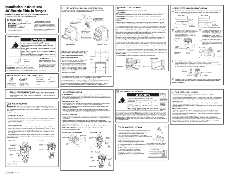 Page 1 de la notice Guide d'installation GE Profile PHS920SFSS