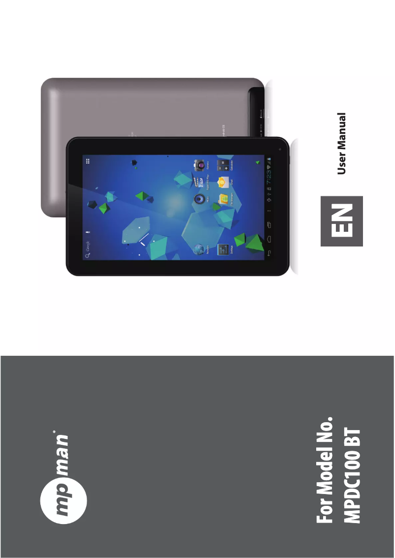 Page n°1 - Manuel utilisateur Mpman MPDC100 BT