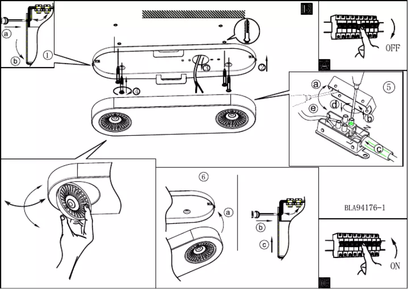 Page 1 de la notice Manuel utilisateur Eglo Montale