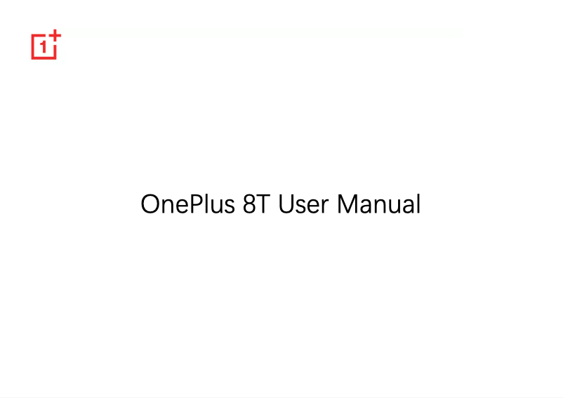 Page 1 de la notice Manuel utilisateur OnePlus 8T+ 5G
