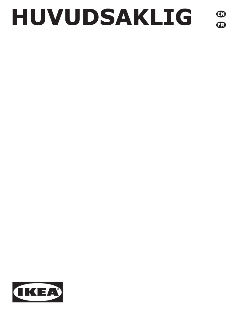 Imagen de la primera página del manual del dispositivo HUVUDSAKLIG 904.660.04