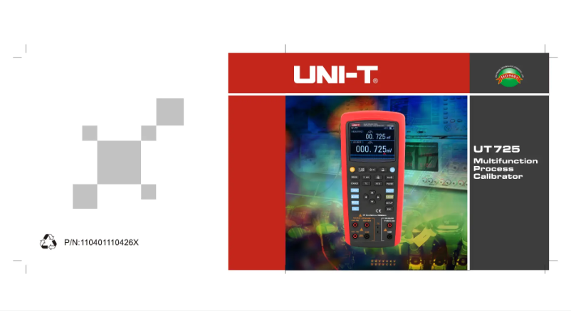 Image de la première page du manuel de l'appareil UT725