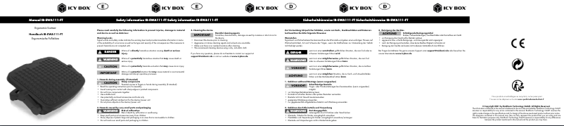 Image de la première page du manuel de l'appareil IB-EWA111-FT