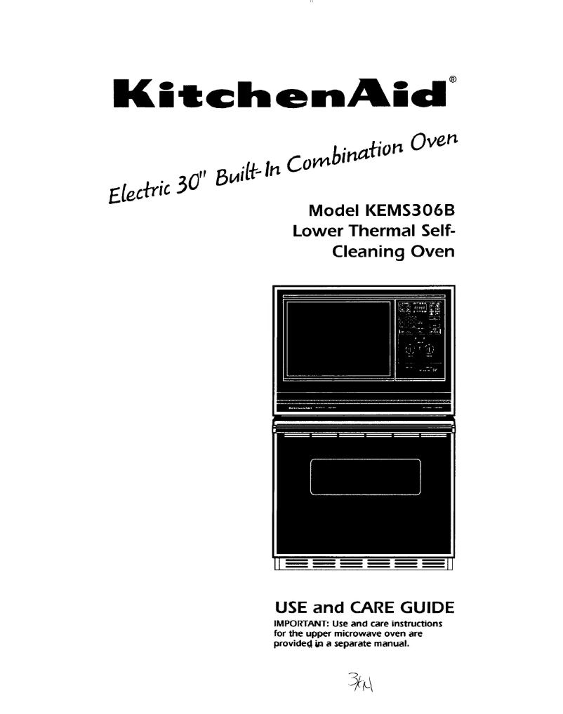 Page n°1 - Manuel utilisateur KitchenAid KEMS306BWH1