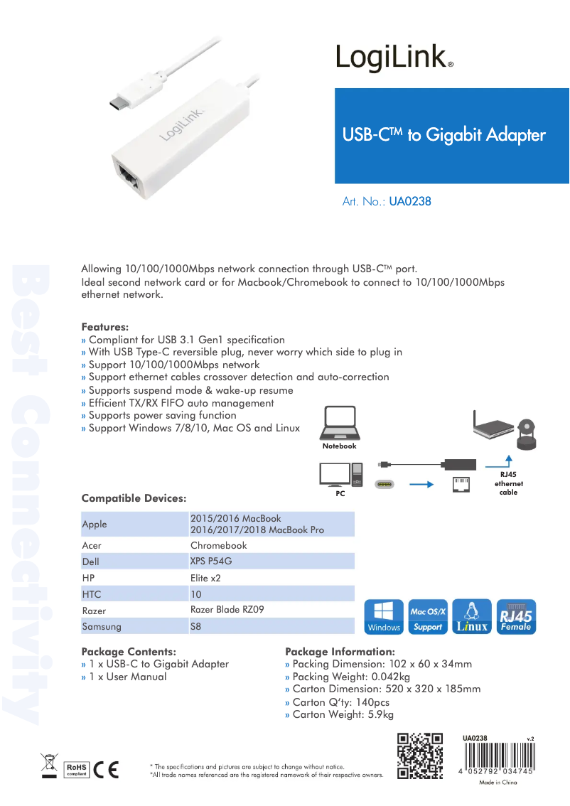 Image de la première page du manuel de l'appareil UA0238