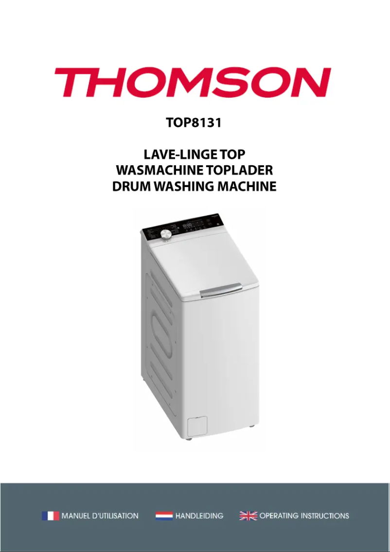 Page n°1 - Manuel utilisateur Thomson TOP8131
