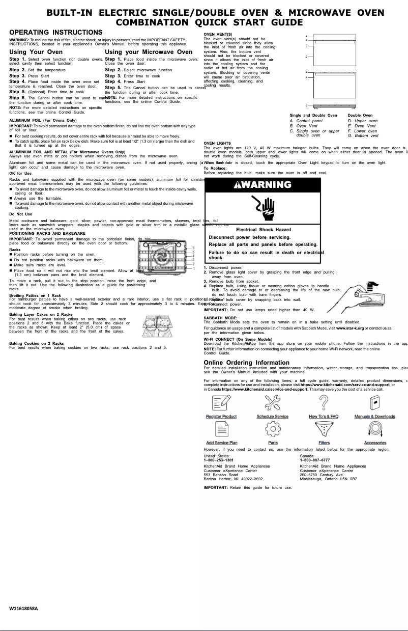 Page n°1 - Guide de démarrage rapide KitchenAid KOSE900HSS