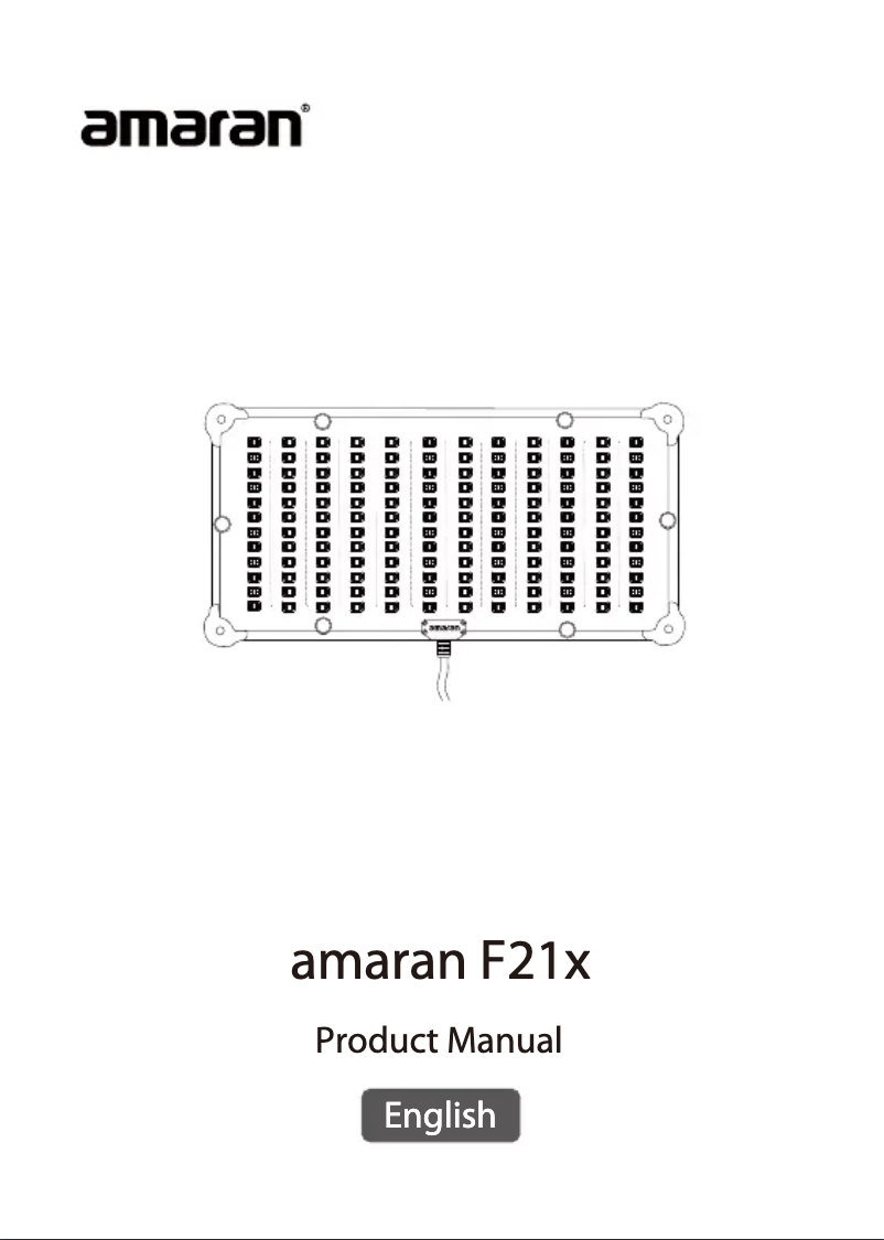 Página 1 del manual Manual de usuario Amaran F21x