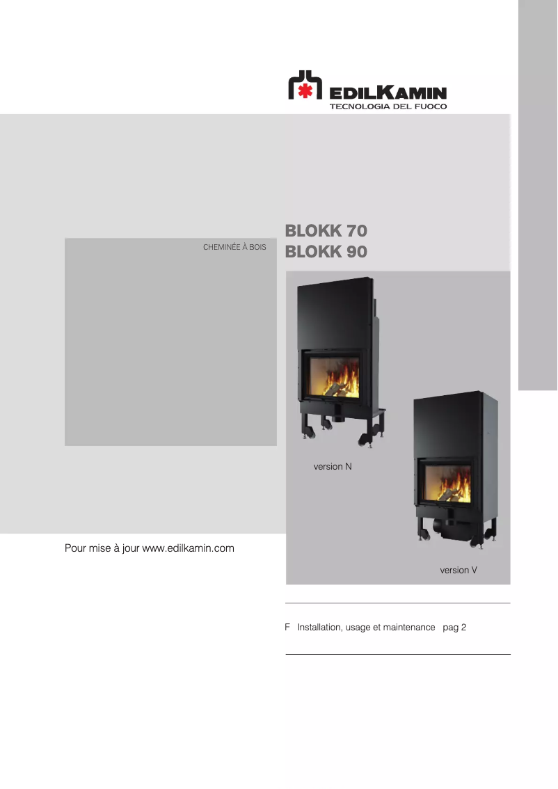 Imagen de la primera página del manual del dispositivo BLOKK 70