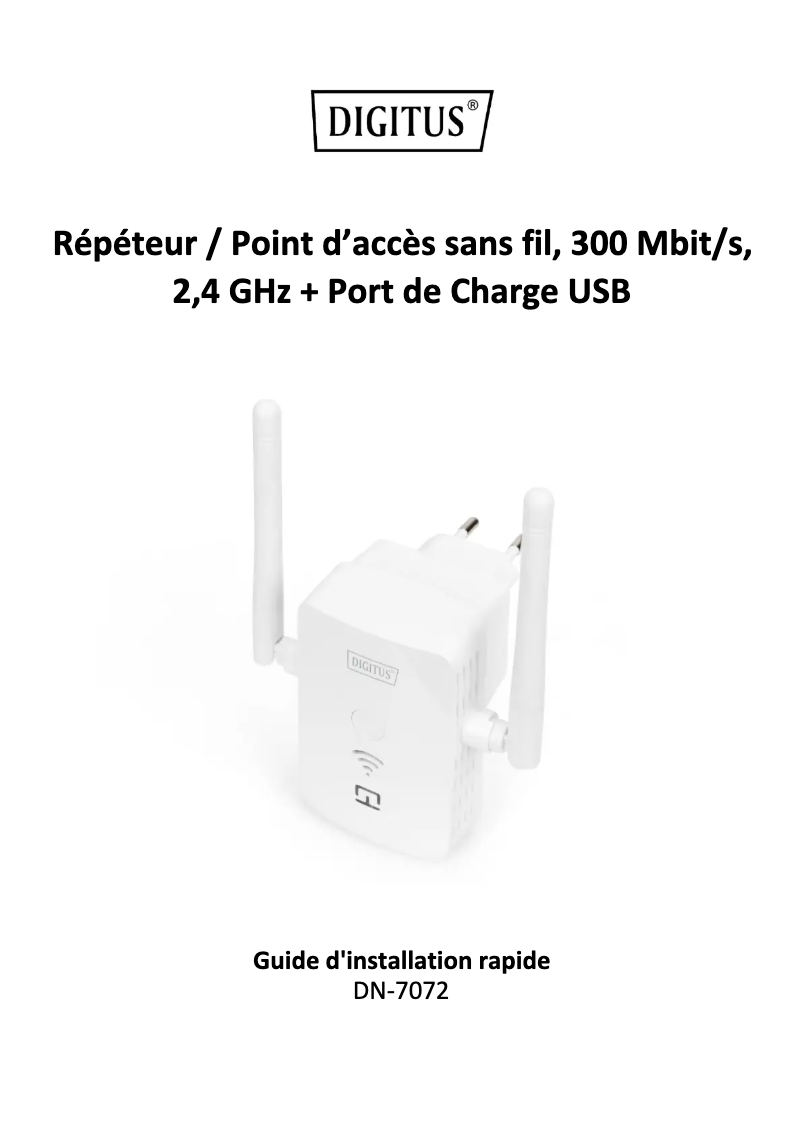 Page n°1 - Manuel utilisateur Digitus DN-7072