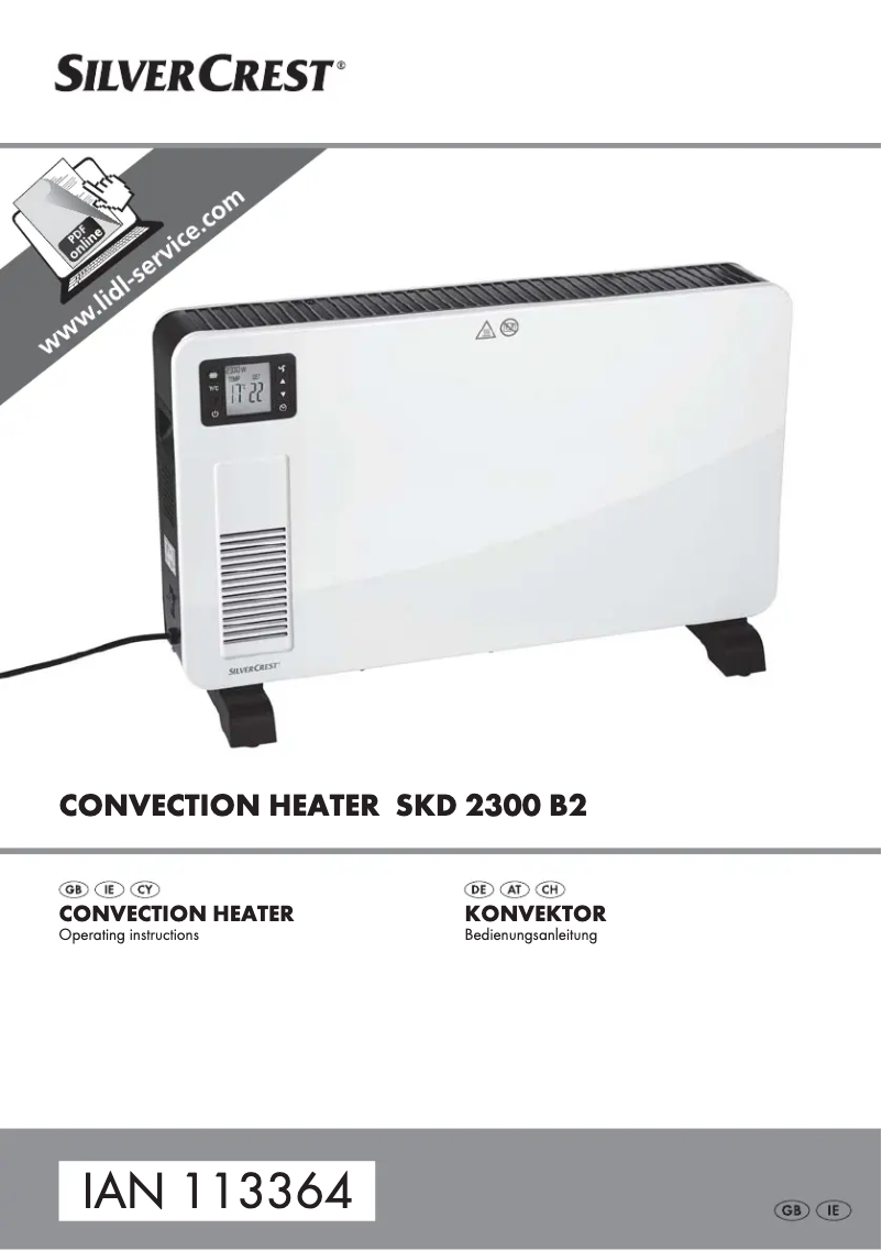 Image de la première page du manuel de l'appareil SKD 2300 B2