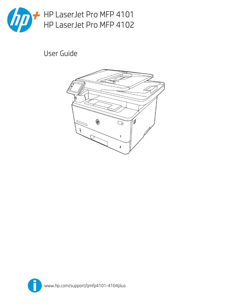Page n°1 - Manuel utilisateur HP LaserJet Pro MFP 4102dwe