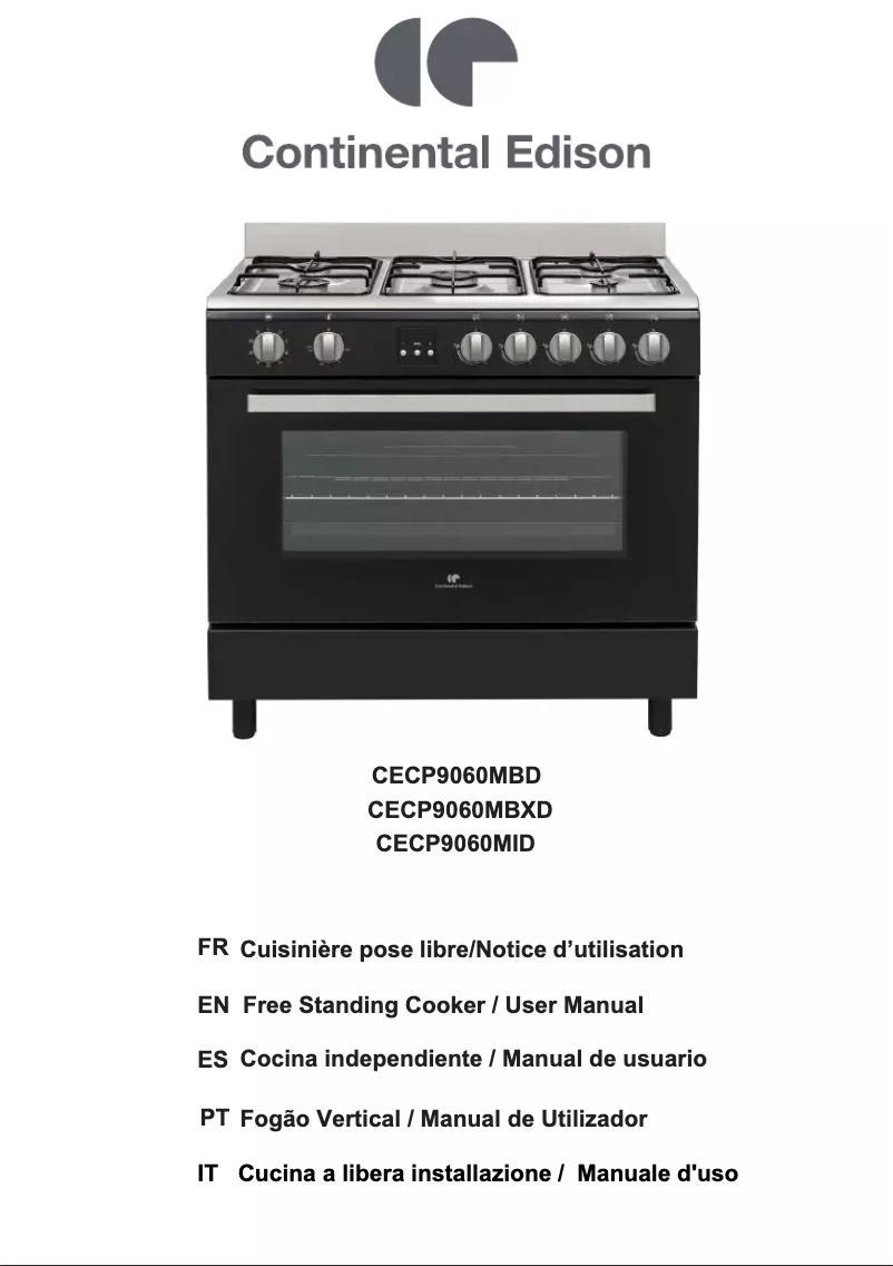 Image de la première page du manuel de l'appareil CECP9060MBD