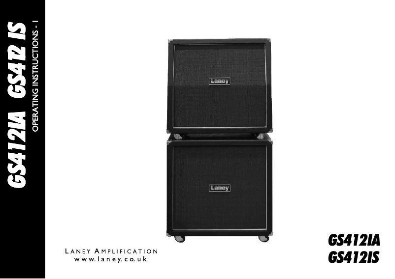 Page 1 de la notice Manuel utilisateur Laney GS412IA