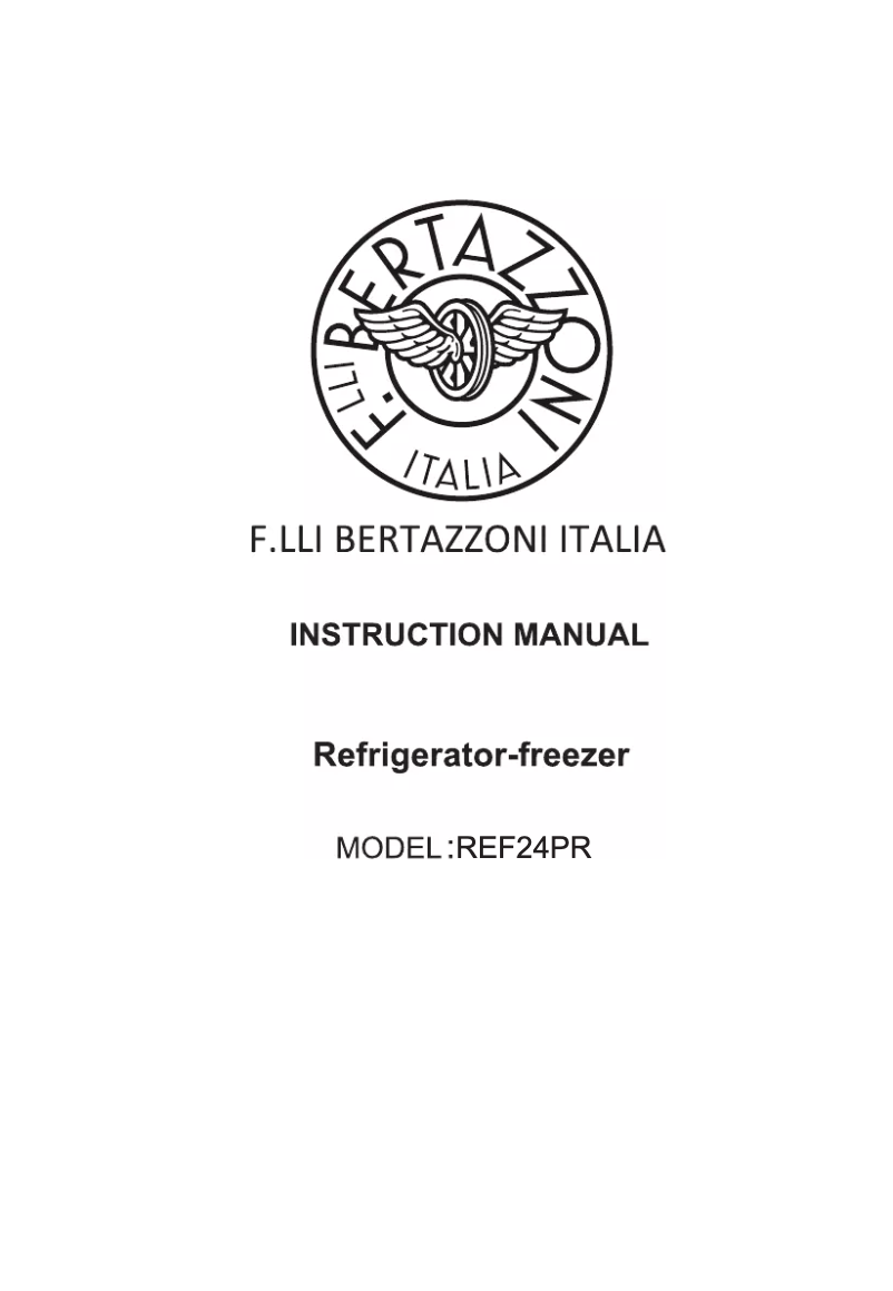 Página 1 del manual Manual de usuario Bertazzoni REF24PR