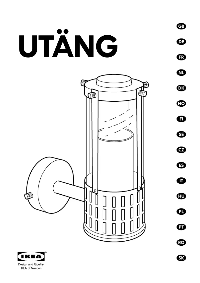 Image de la première page du manuel de l'appareil UTANG