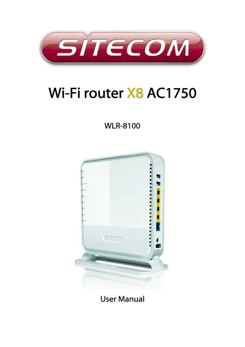 Page n°1 - Manuel utilisateur Sitecom WLR-8100