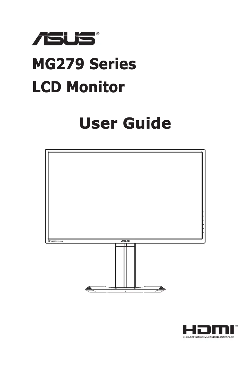Page 1 de la notice Manuel utilisateur Asus MG279