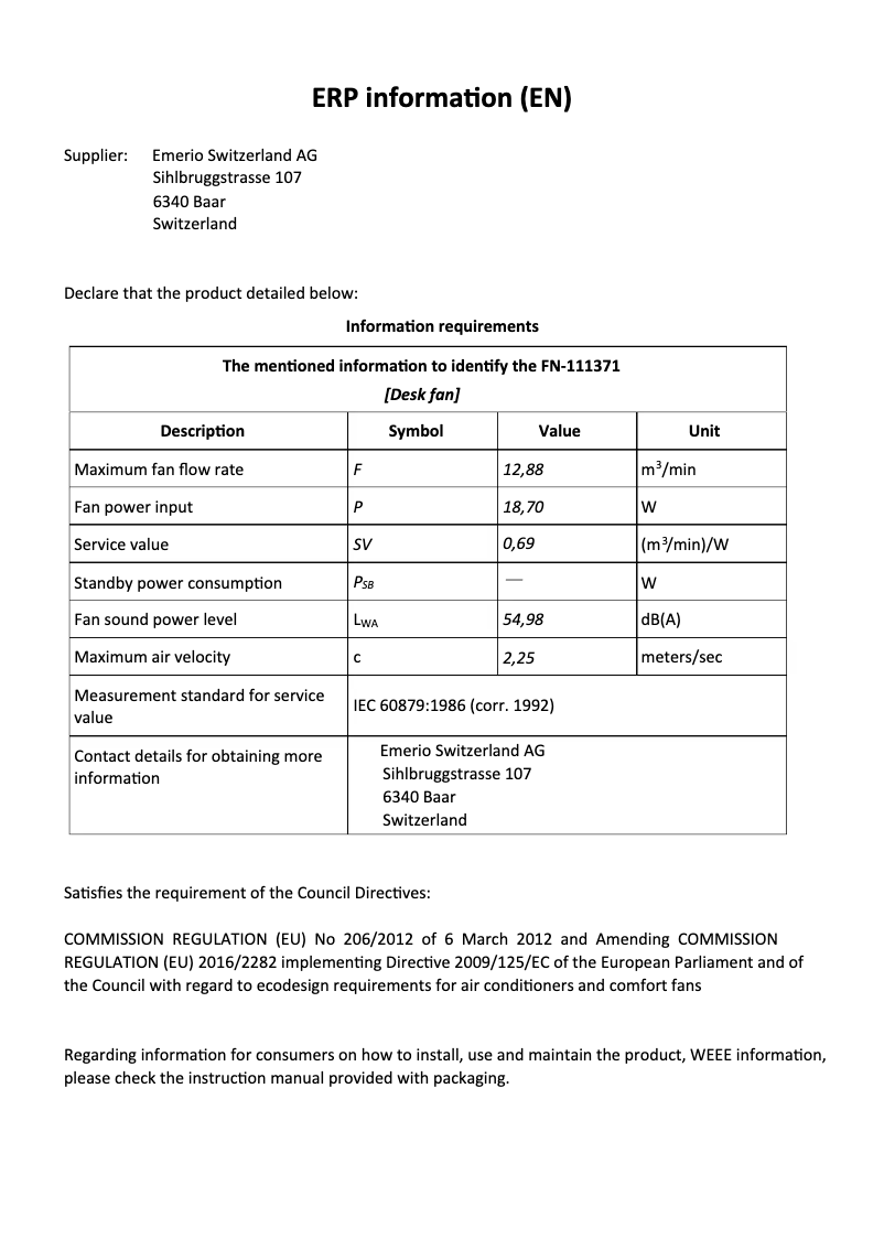 Image de la première page du manuel de l'appareil FN-111371