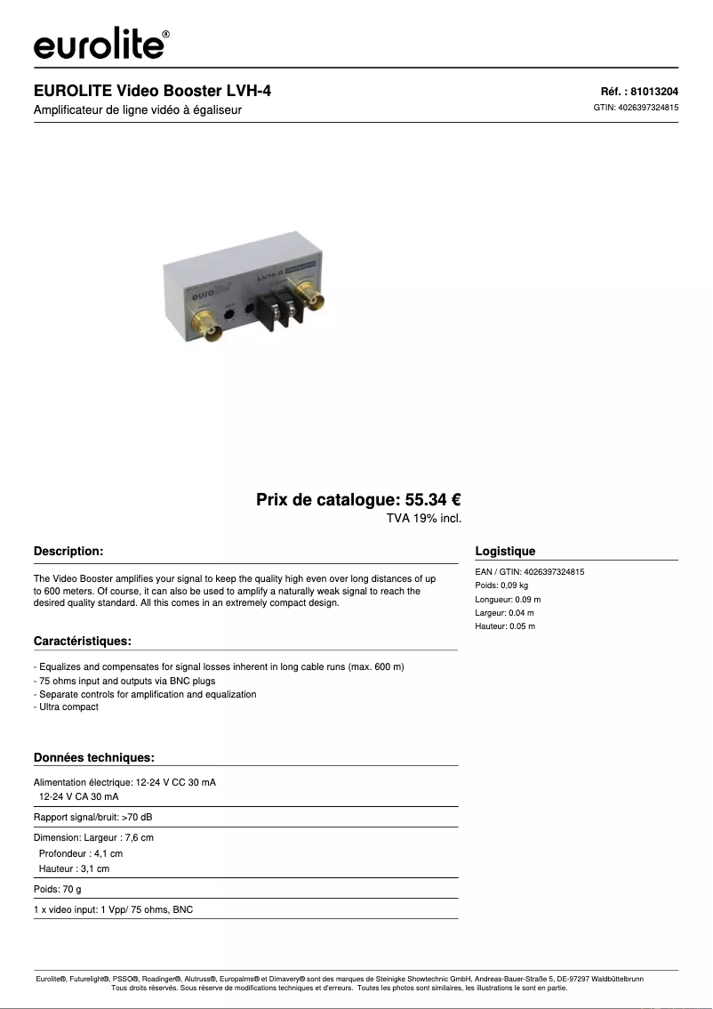 Image de la première page du manuel de l'appareil LVH-4
