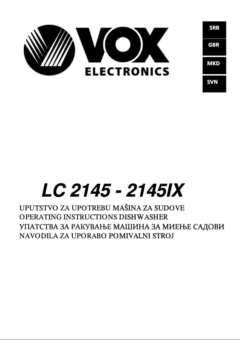 Imagen de la primera página del manual del dispositivo LC2145IX