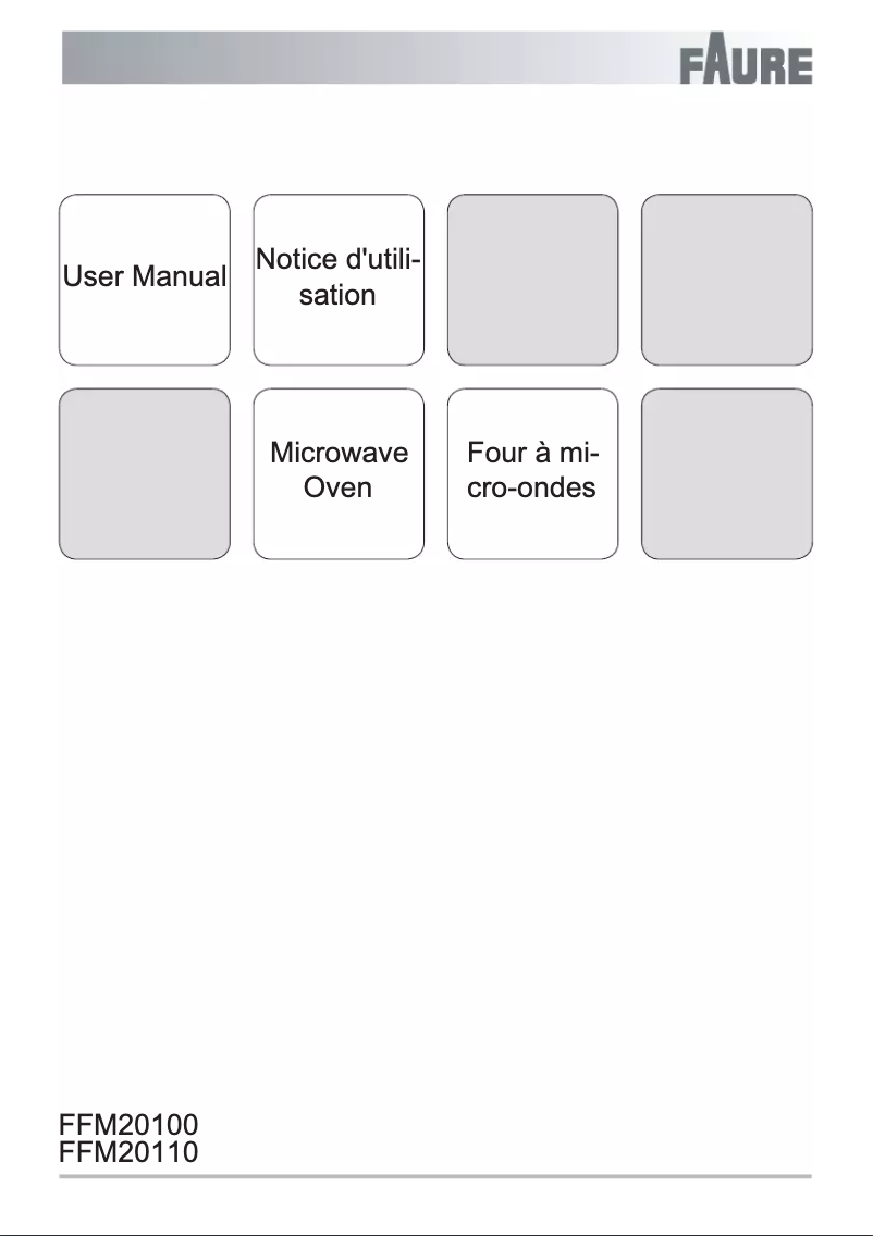Image de la première page du manuel de l'appareil FFM20100SA