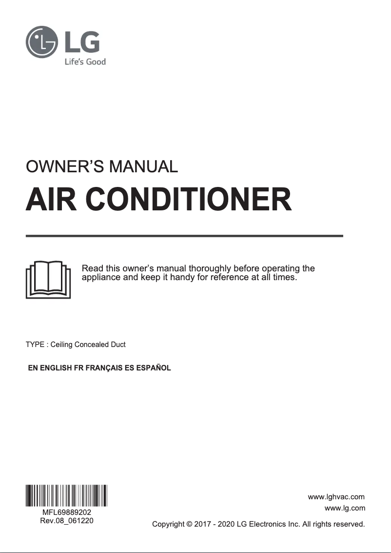 Image de la première page du manuel de l'appareil ARNU543M3A4