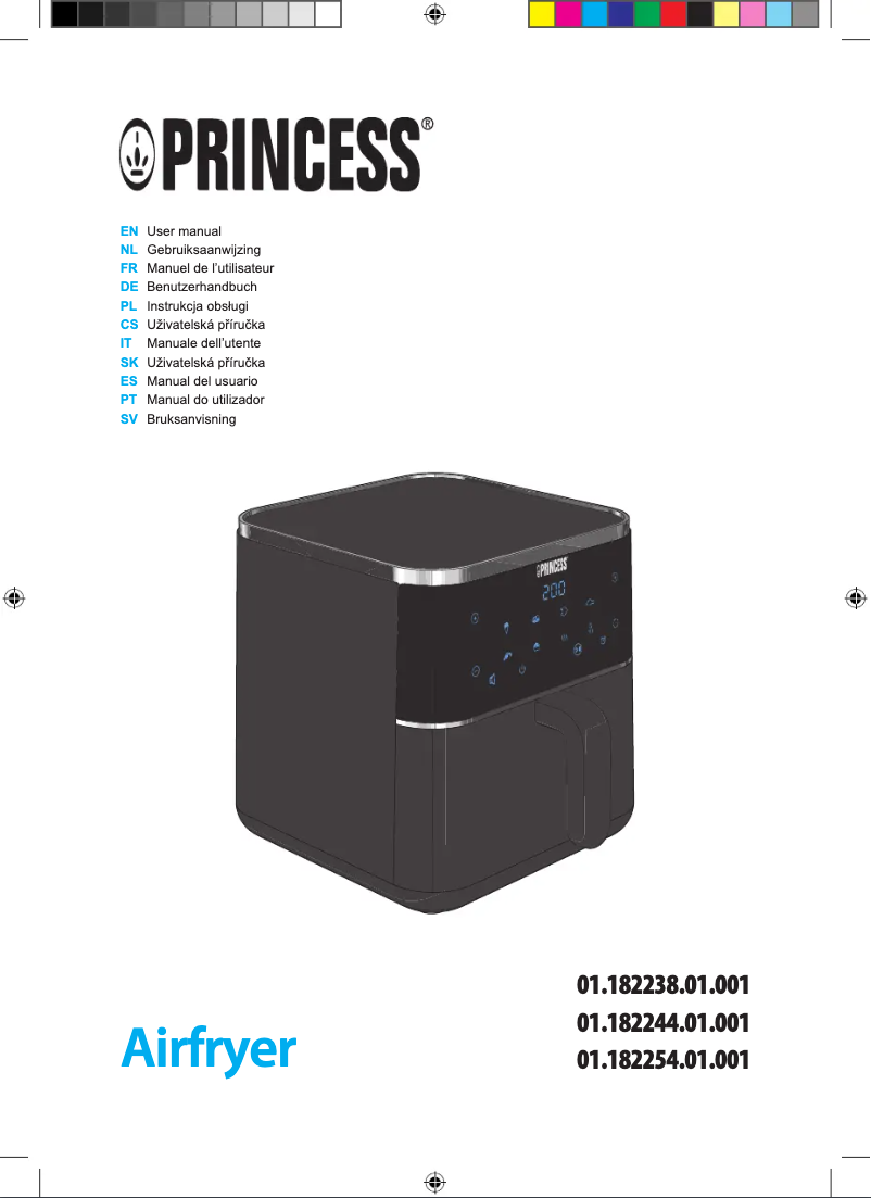 Page 1 de la notice Manuel utilisateur Princess Airfryer 182238