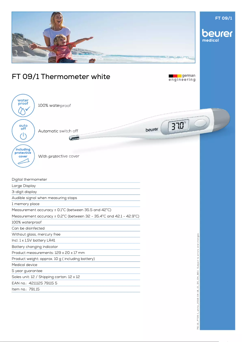 Image de la première page du manuel de l'appareil FT 09