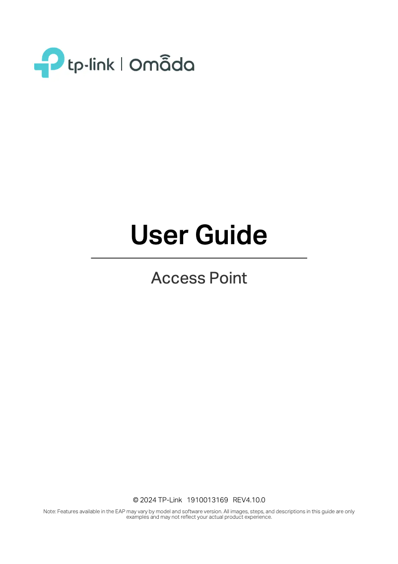 Página 1 del manual Manual de usuario TP-Link Omada EAP683