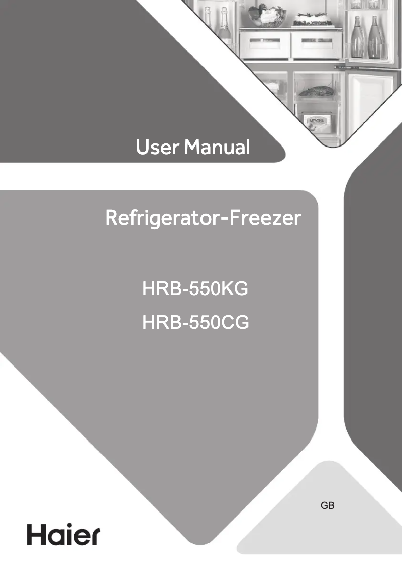 Page n°1 - Manuel utilisateur Haier HRB - 550CG