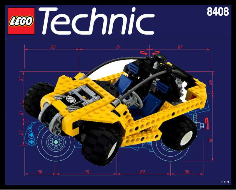 Page 1 de la notice Manuel utilisateur Lego Technic 8408