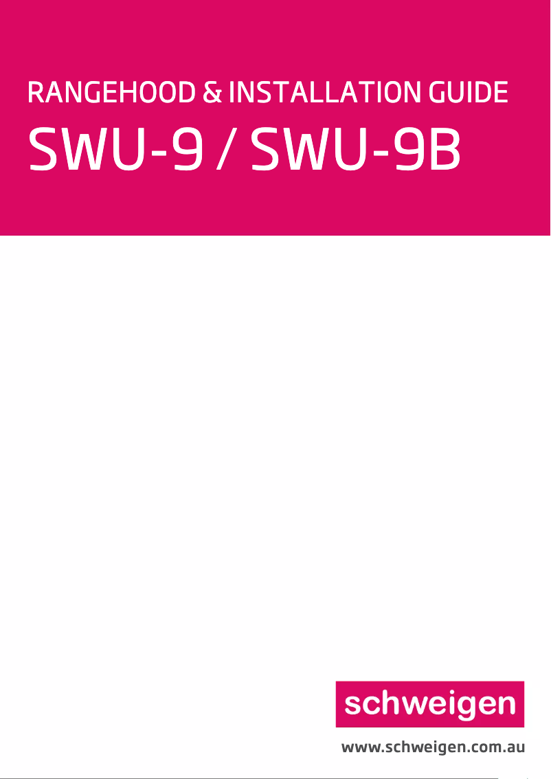 Image de la première page du manuel de l'appareil SWU-9