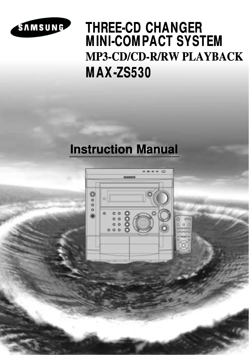 Page 1 de la notice Manuel utilisateur Samsung MAX-ZS530
