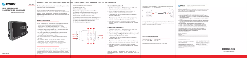 Image de la première page du manuel de l'appareil MIX-125