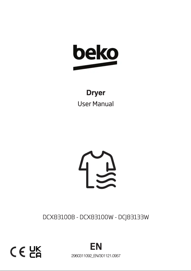 Image de la première page du manuel de l'appareil DCJ 83133