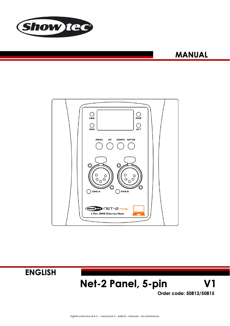 Image de la première page du manuel de l'appareil NET-2