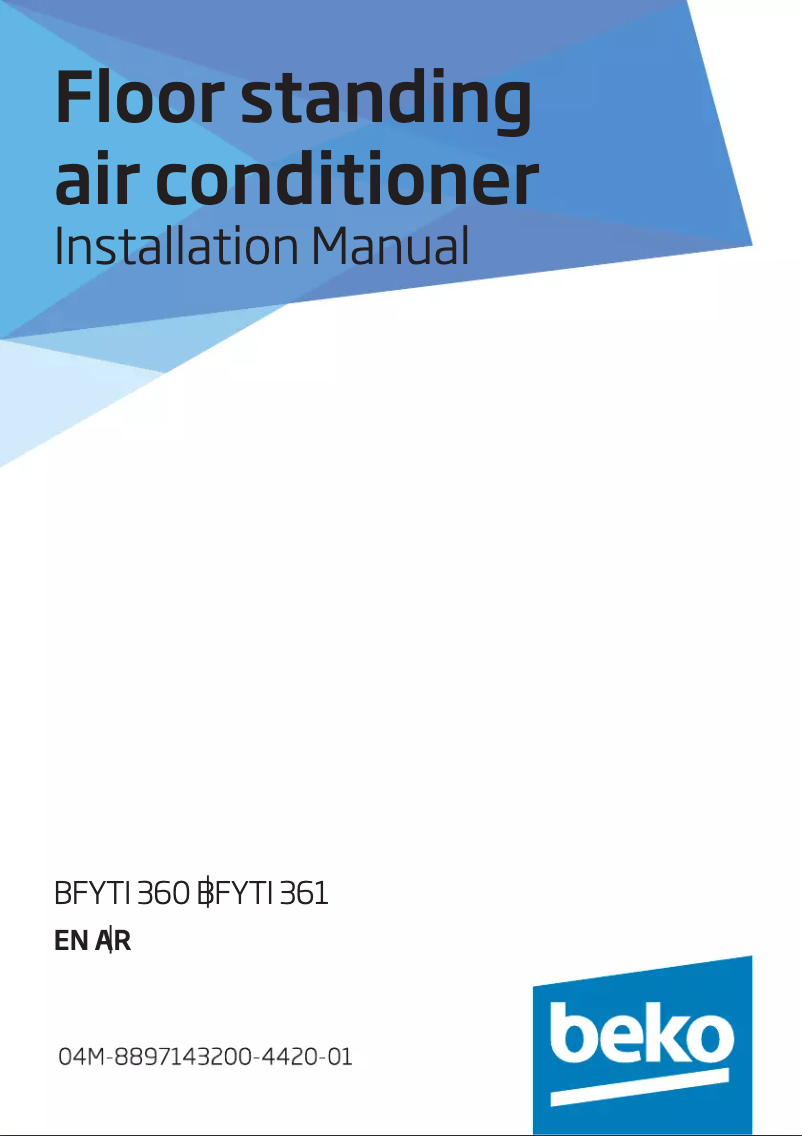 Page 1 de la notice Manuel utilisateur Beko BFYTI 360 / BFYTI 361