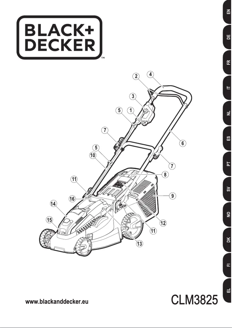 Page n°1 - Manuel utilisateur Black & Decker CLM3825L2