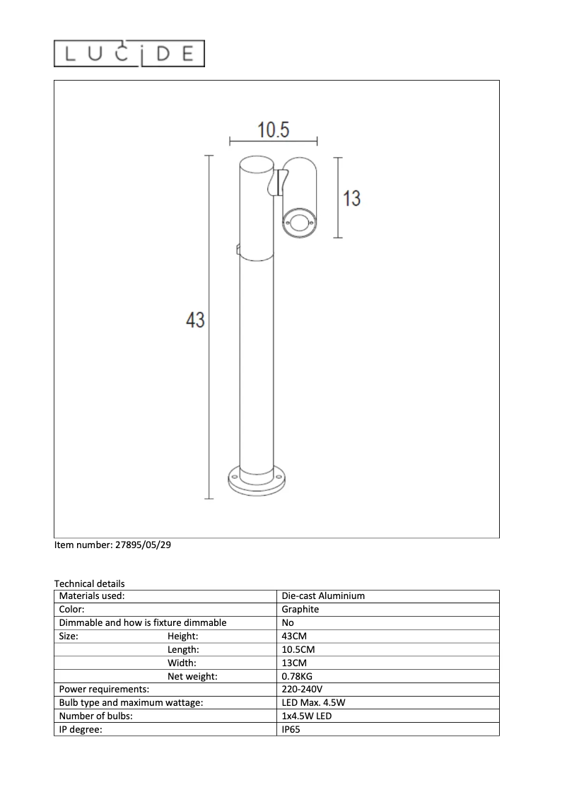 Image de la première page du manuel de l'appareil Tatum