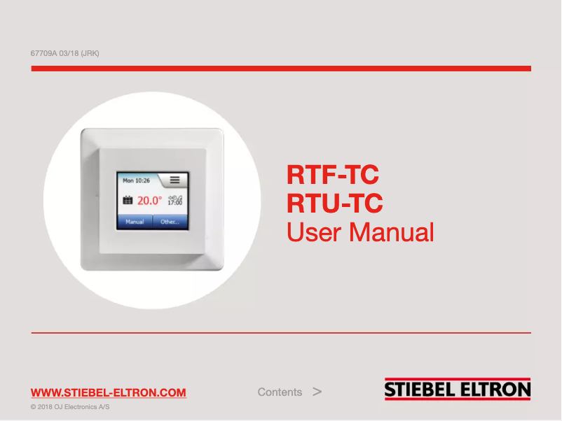 Page n°1 - Manuel utilisateur Stiebel Eltron RTU-TC
