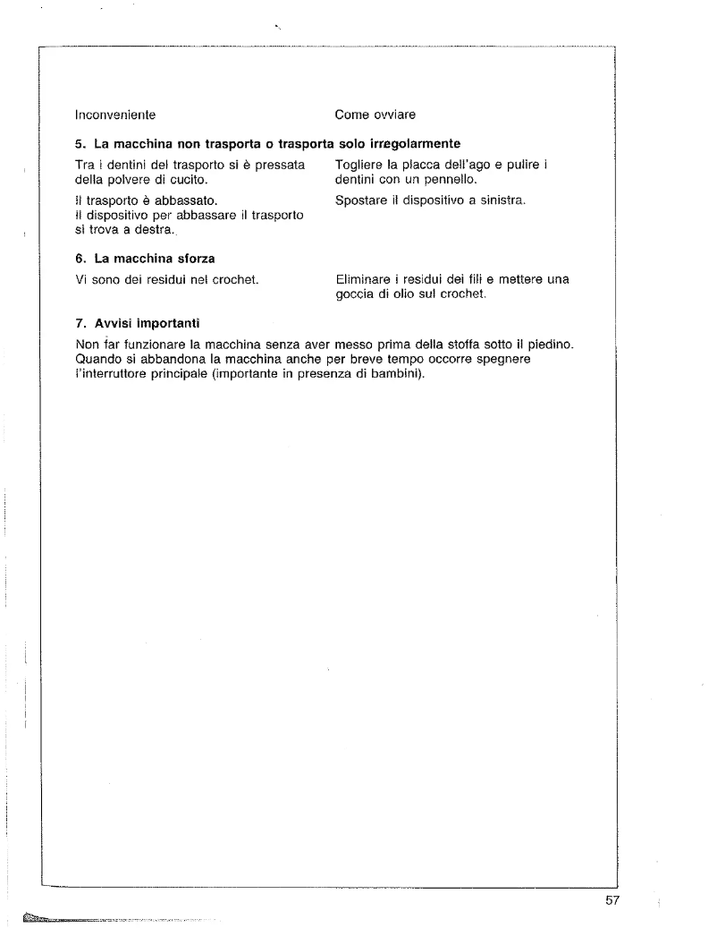 Image de la première page du manuel de l'appareil Bernette 200