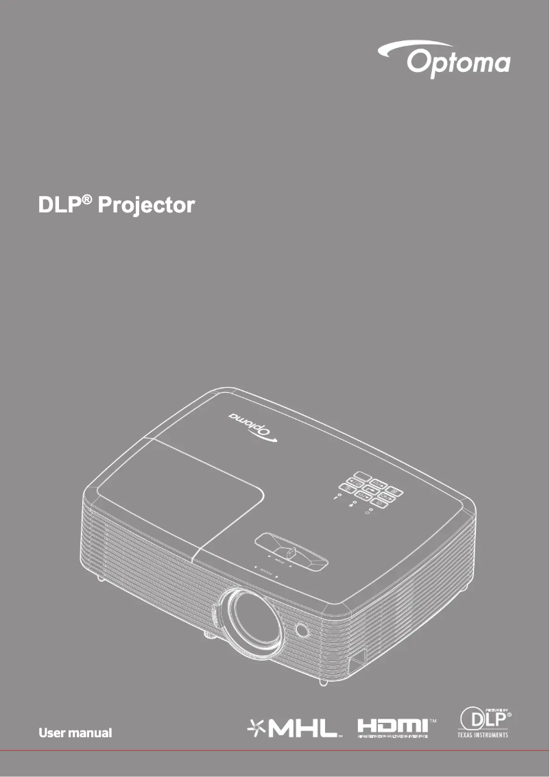 Page n°1 - Manuel utilisateur Optoma W345