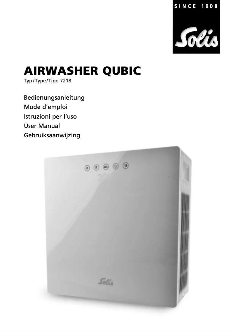Image de la première page du manuel de l'appareil Airwasher Qubic 7218