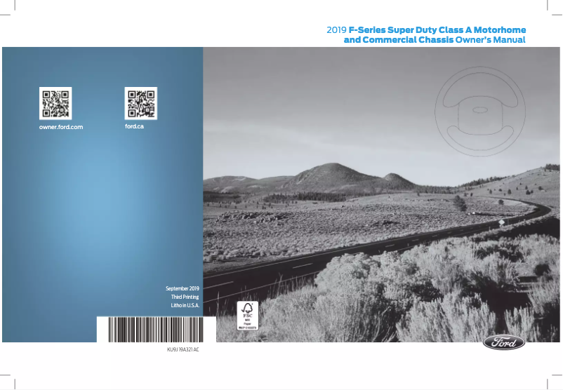 Page n°1 - Manuel utilisateur Ford F-53 Motorhome Chassis (2019)