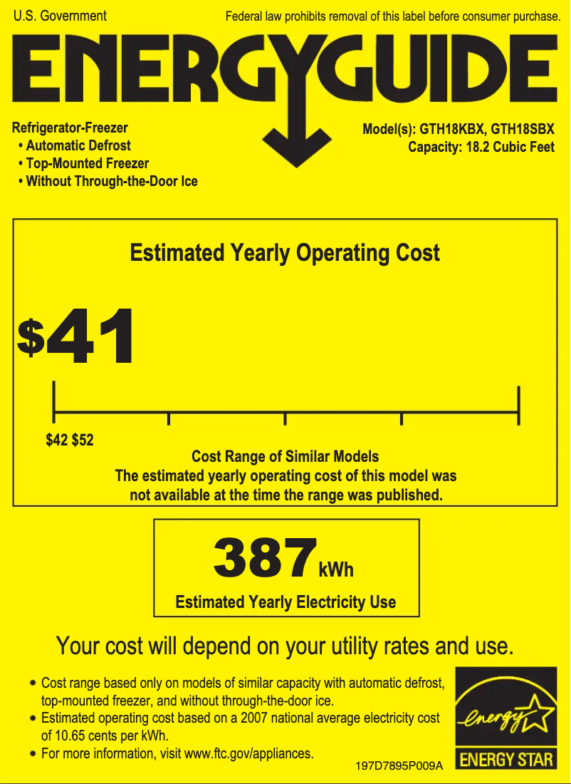 Image de la première page du manuel de l'appareil GTH18KBXCC