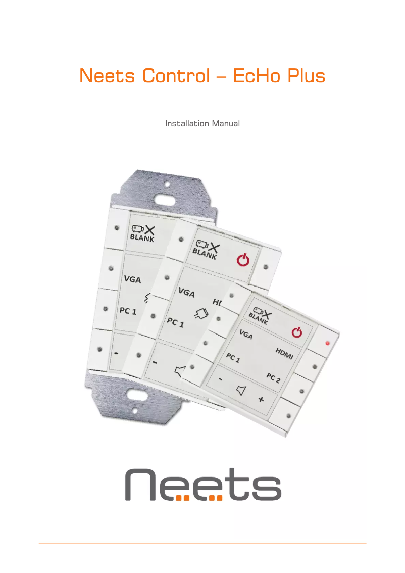 Page n°1 - Manuel utilisateur Neets EcHo Plus