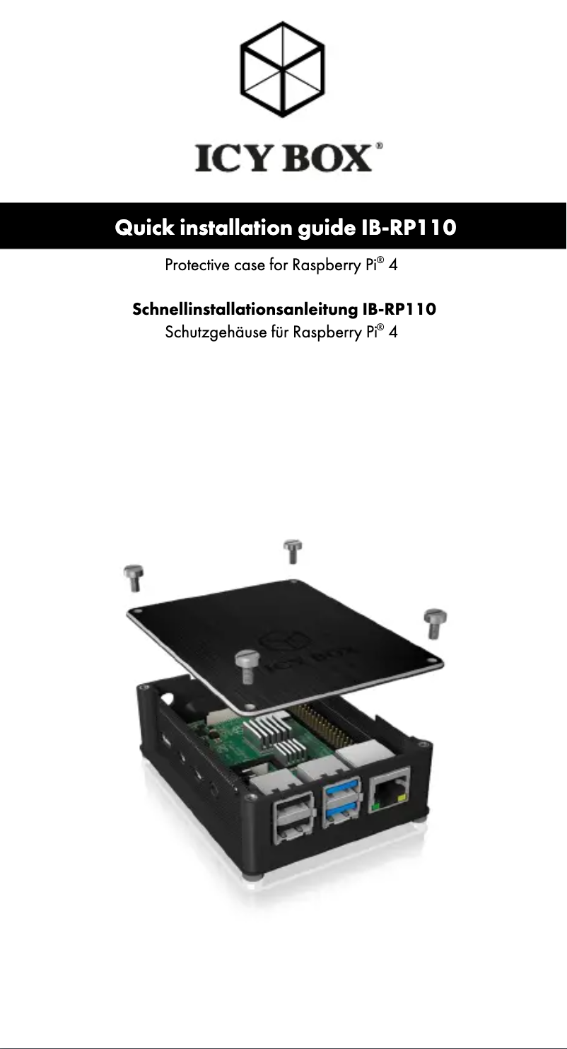 Página 1 del manual Manual de usuario Icy Box IB-RP110