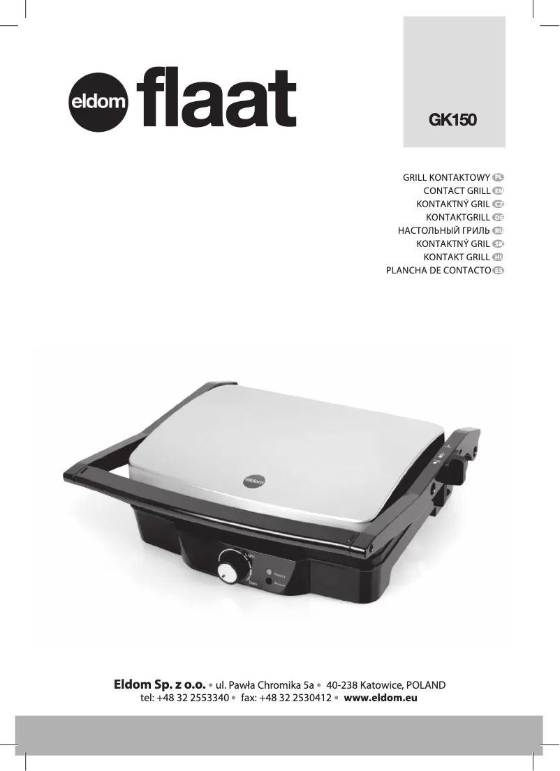 Image de la première page du manuel de l'appareil Flaat GK150