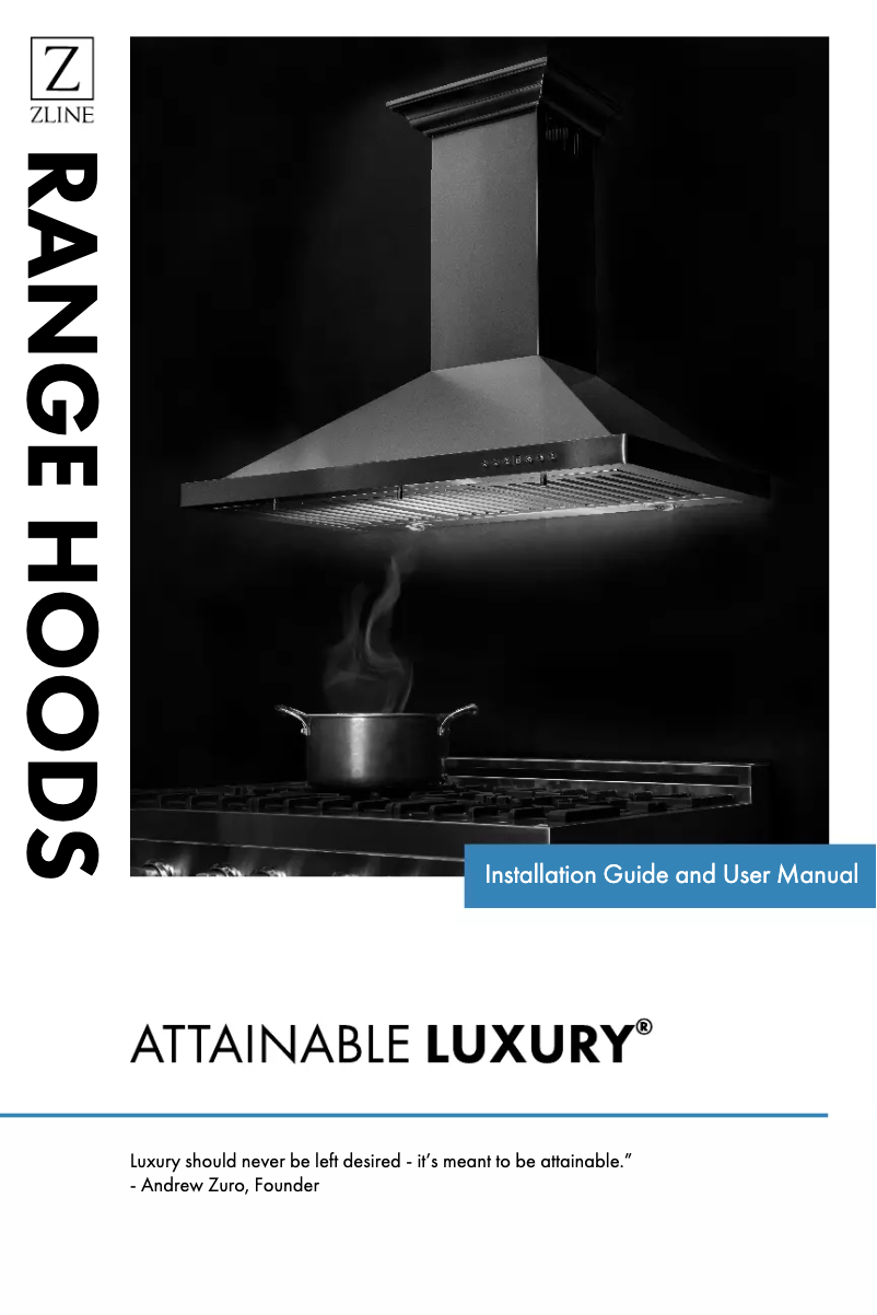 Page n°1 - Manuel utilisateur ZLine 623